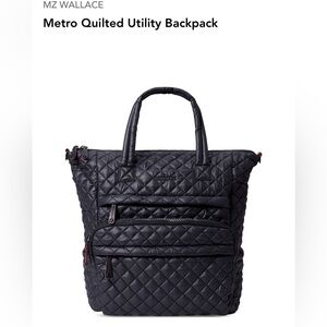 MZ Wallace Metro Quilted Utility Backpack